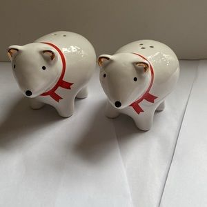 Christmas Polar bear salt and pepper shakers